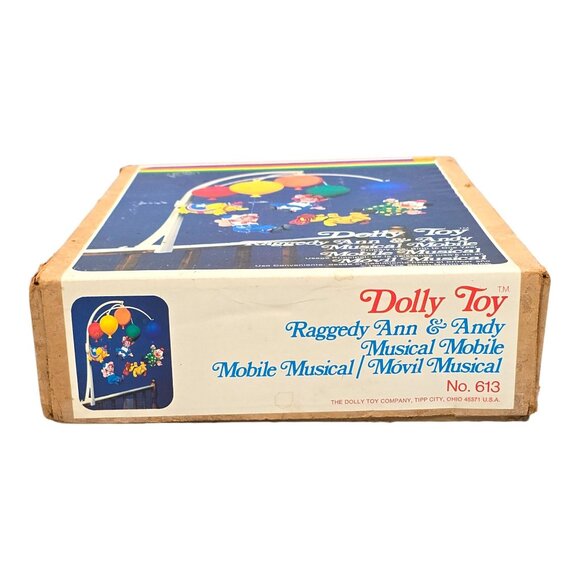 Dolly Toy Raggedy Ann & Andy Musical Mobile No. 613 Bobbs-Merrill 1980 Nursery - Picture 14 of 16